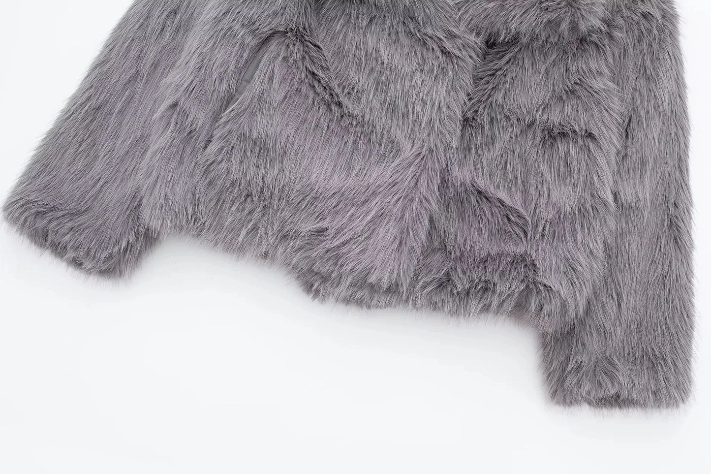 Winter Coats For Women Fashion New Faux Fur Long Sleeves Loose Coat Female Versatile High Street Women's Cardigan