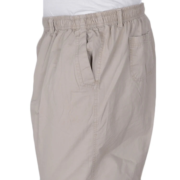 Plus size 8XL 11XL 13xl middle-aged men's summer thin elastic band high waist cotton casual trousers Dad oversize 9XL 8XL 7XL