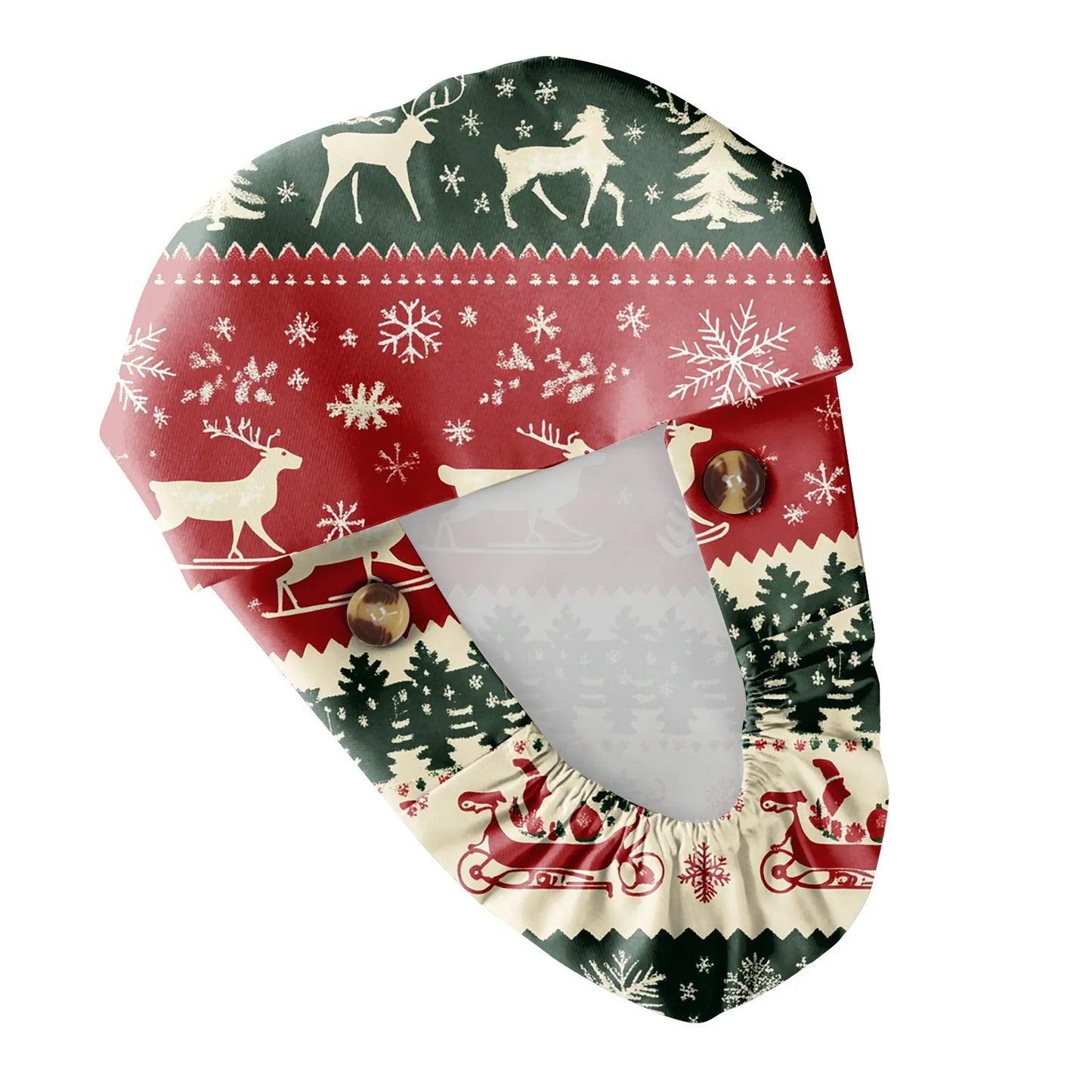 Christmas scrubs caps Pet shop hats Beauty Cleaning cap Wholesale prices cotton pet grooming nursing scrubs work cap