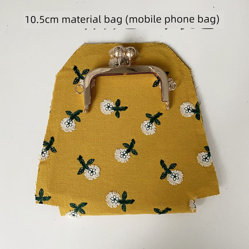 Machine Embroidery Extended Mobile Phone Bag Fabric