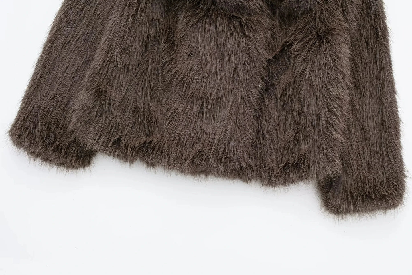 Winter Coats For Women Fashion New Faux Fur Long Sleeves Loose Coat Female Versatile High Street Women's Cardigan