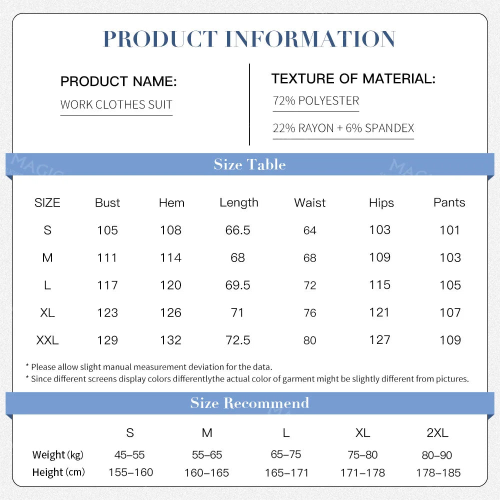 Scrubs Sets Pet Medical Uniforms Clothing Women Nurse Costume Spa Uniforms Surgery Suit Nurse Accessories Doctor Scrubs Workwear