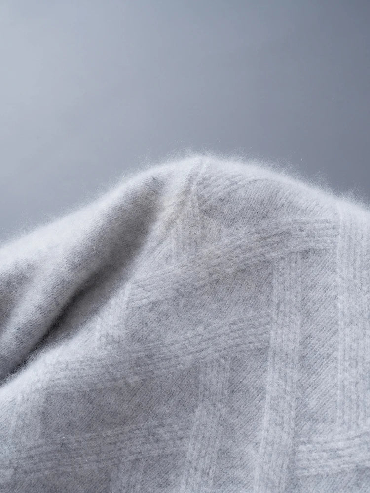 Men's Cashmere Sweater Autumn Winter  O-neck Long Sleeve Pullover  Casual Clothing 100% Merino Wool high-end Knitwear Top
