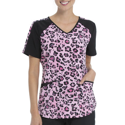 Women Nurse Uniform Medical Scrubs Flower 3d Print V-Neck Pocket Medical Uniforms Cartoon Nursing Scrubs Short Sleeve Pocket Loo