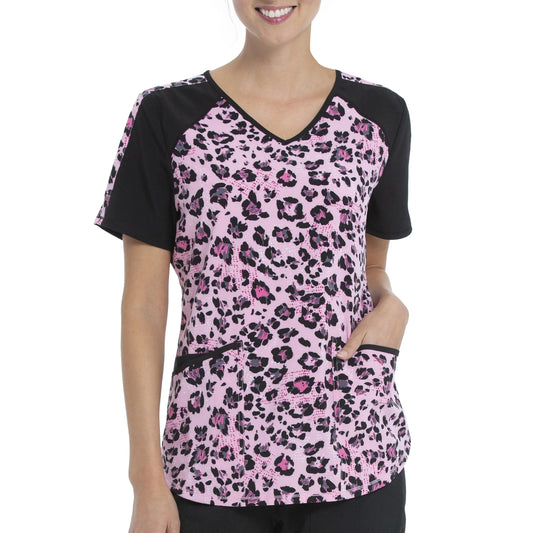 Women Nurse Uniform Medical Scrubs Flower 3d Print V-Neck Pocket Medical Uniforms Cartoon Nursing Scrubs Short Sleeve Pocket Loo