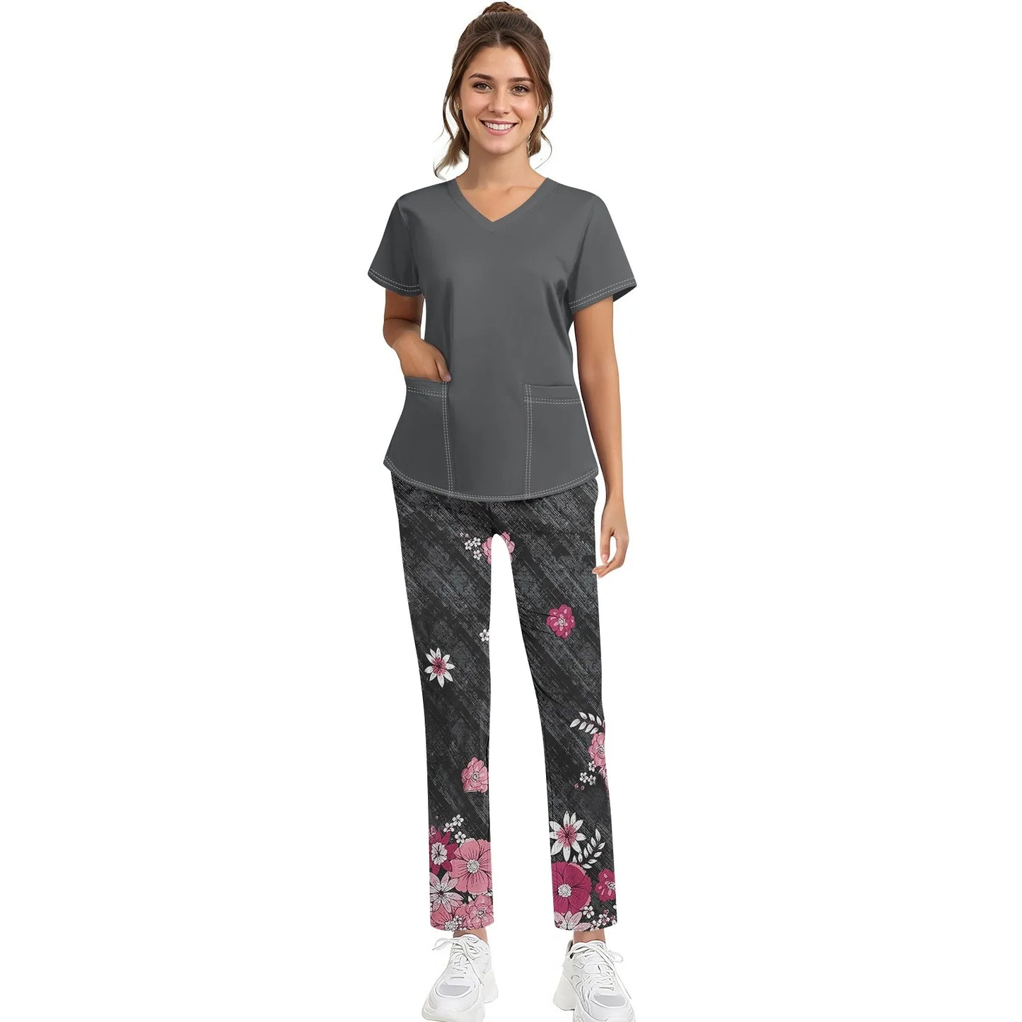 Unisex Medical Uniforms Men Women Nursing Clothes Beauty Costume Nurse Scrubs Sets Doctor Dentist Workwear Clinical Tops Pants