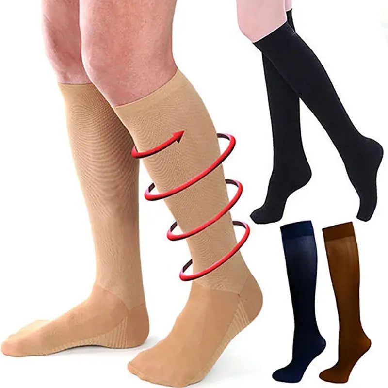 Compression Socks Men Running Sport Socks Knee High 30mmHg Medical Edema Varicose Veins Women Compression Stocking