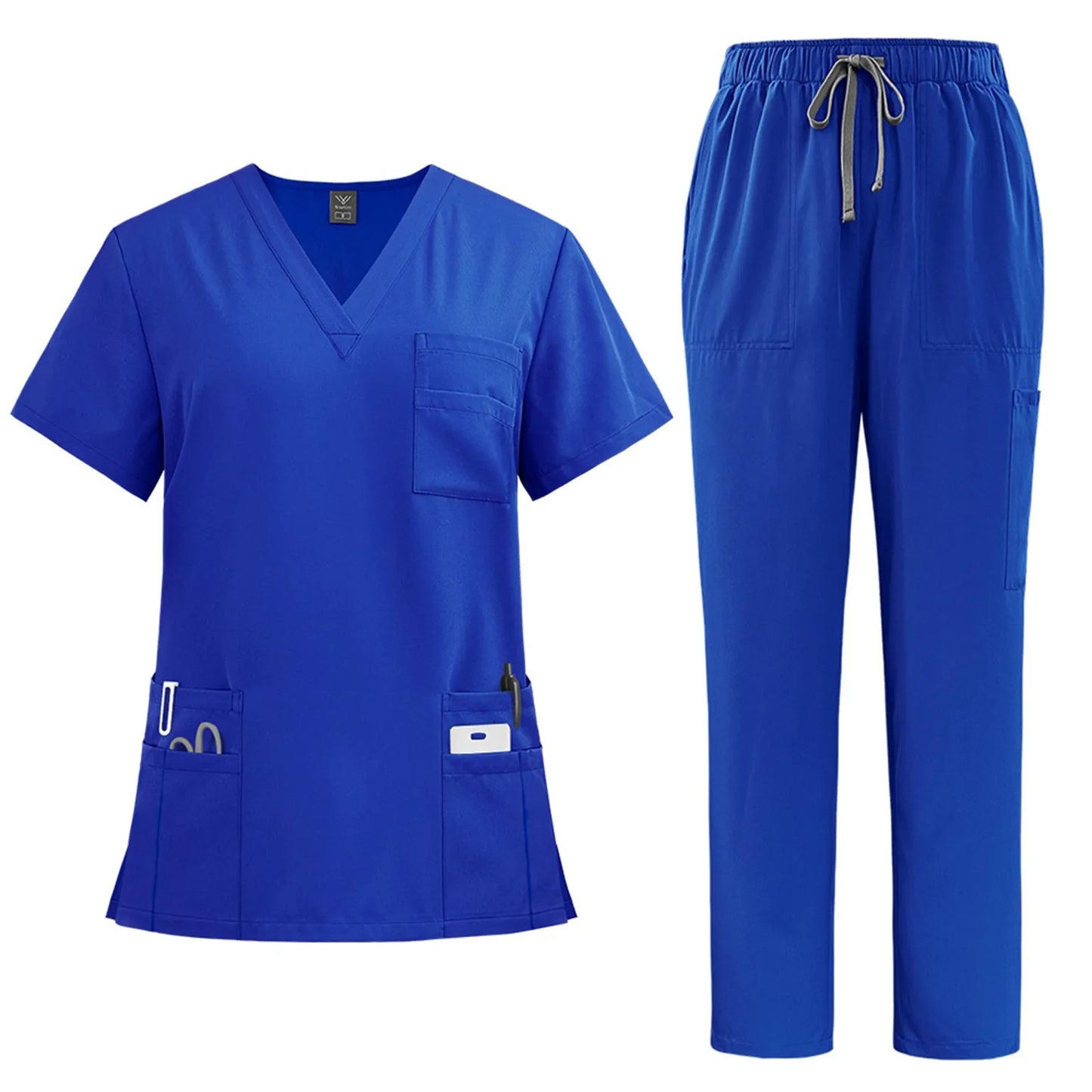 New Hospital Medical Scrub Suits Uniform Women Men Scrubs Set Beauty Work Clothes Nurse Accessories Dental Surgery Suit