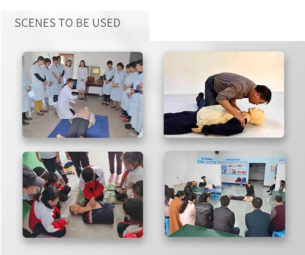 Cardiopulmonary Resuscitation Simulated Human CPR Cardiac Emergency Nursing Training Dummy Whole Body Model