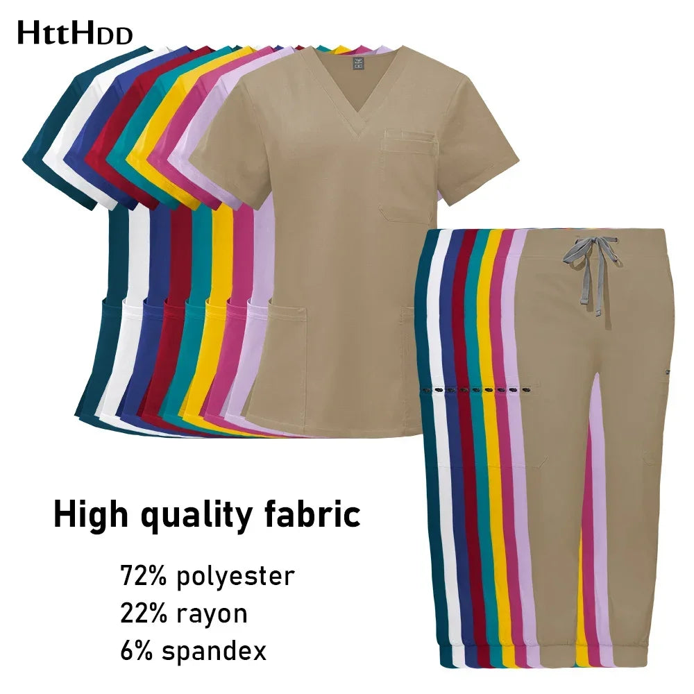 Nurse Uniform Woman Hospital Doctor Men's Medical Sweatshirt  Nursing Pants Unisex Workshop Uniforms Beauty SPA Work Clothes New