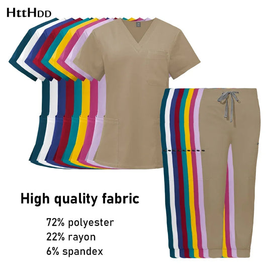 Nurse Uniform Woman Hospital Doctor Men's Medical Sweatshirt  Nursing Pants Unisex Workshop Uniforms Beauty SPA Work Clothes New