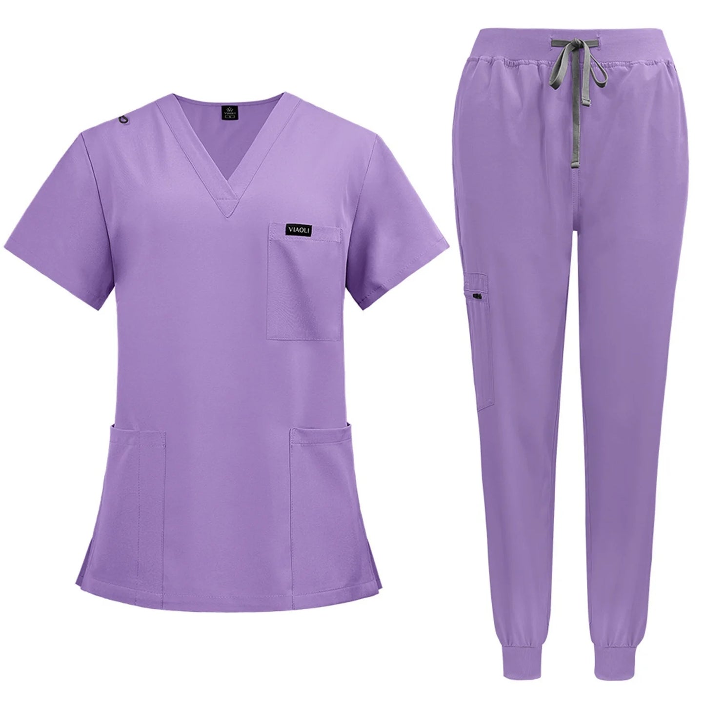 Cleaning Uniform for Women Nursing Scrub Top Pants Medical Suit Pediatric Nanny Work Wear Operating Room Surgical Gown Wholesale