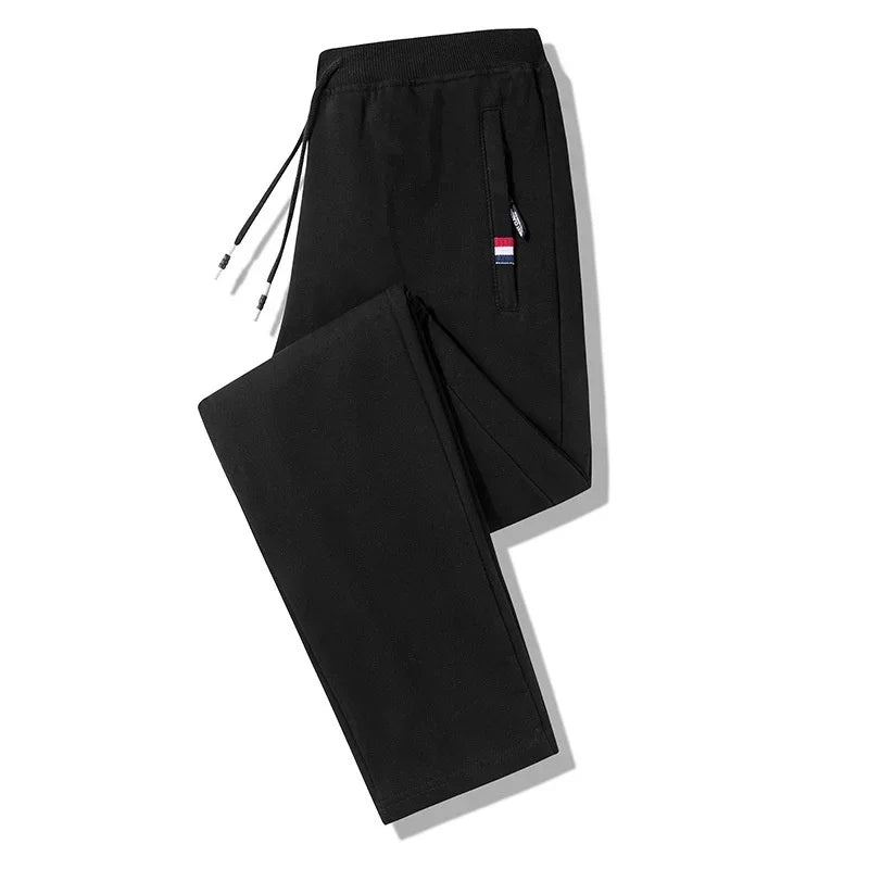 Spring Pants Men Fitness Sportswear Tracksuit Elastic Waist Sweatpants Cotton Trousers Loose Gyms Jogger Track Pants Mens M- 8XL