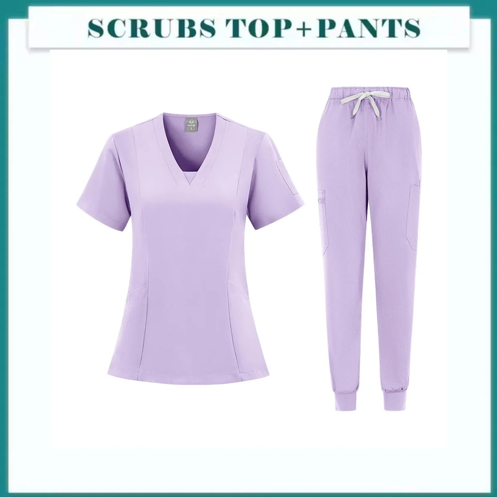 Scrub Sets Uniform Women Joggers Hospital Accessories Medical Surgical Gown Pharmacy Healthcare Work Wear Unisex Mens Scrub Soft