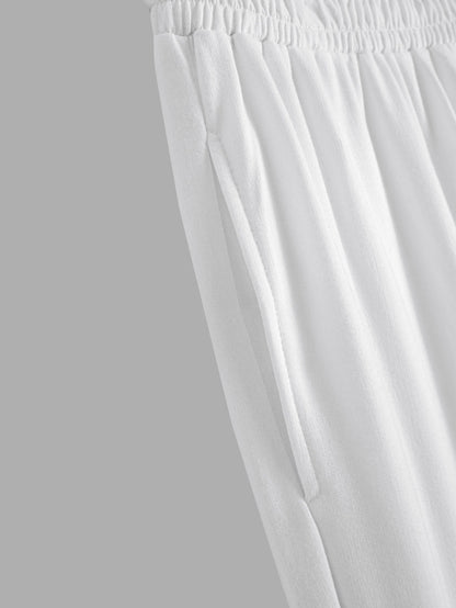 Men's Autumn and Winter Set With Future Print Casual Long Sleeve Pants Two-pieces Suit Comfortable Sportswear Suit Crew Neck