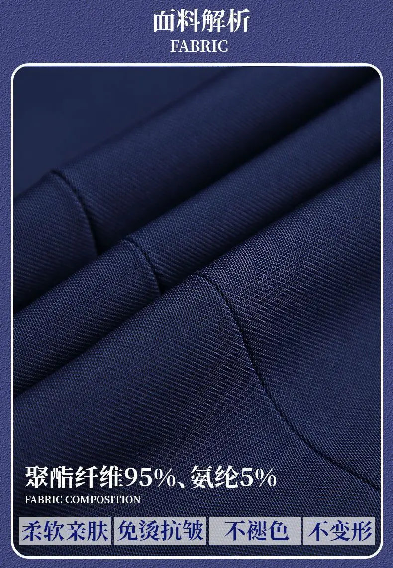 Women's Business Pants - Slim-Fit High-Waisted Office Work Trousers