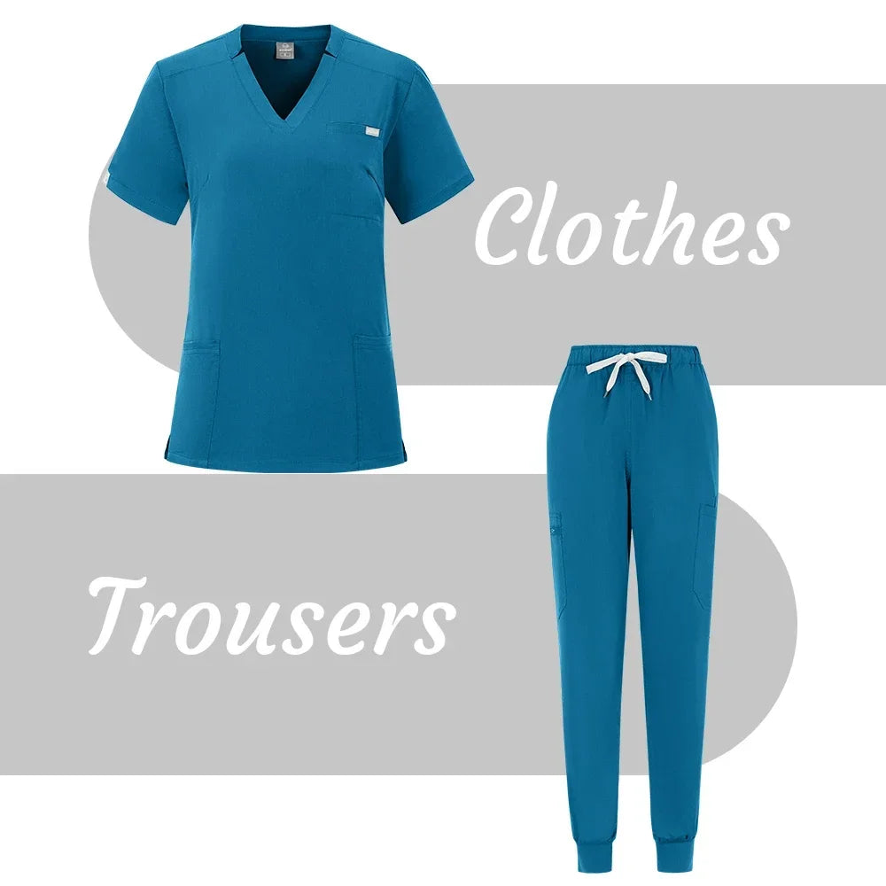 Wholesale Operating Room Medical Uniform Scrubs Hospital Working Scrubs Set Medical Supplies Nurse Dental Surgery Suit Workwear