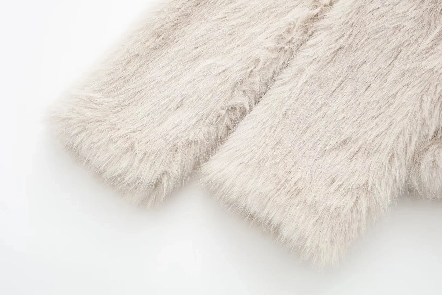 Winter Coats For Women Fashion New Faux Fur Long Sleeves Loose Coat Female Versatile High Street Women's Cardigan