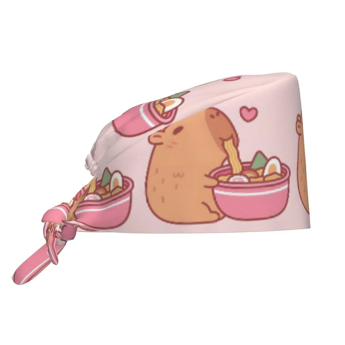 Custom Cartoon Capybara Medical Staff Scrubs Hat Women Men Comic Doctor Nursing Surgical Cap Scrub Caps