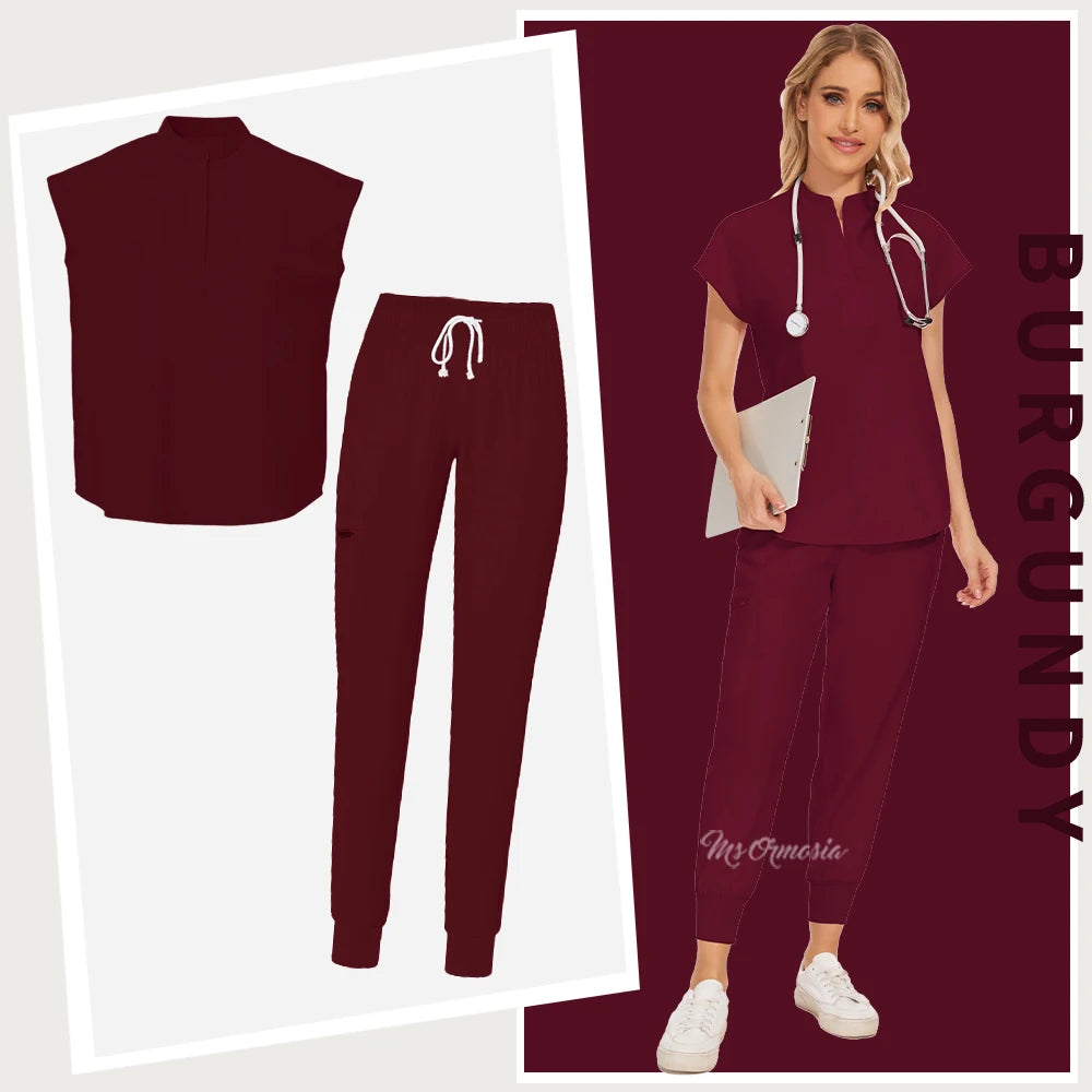Medical Uniforms Women Scrubs Sets Nurse Nursing Work Clothes