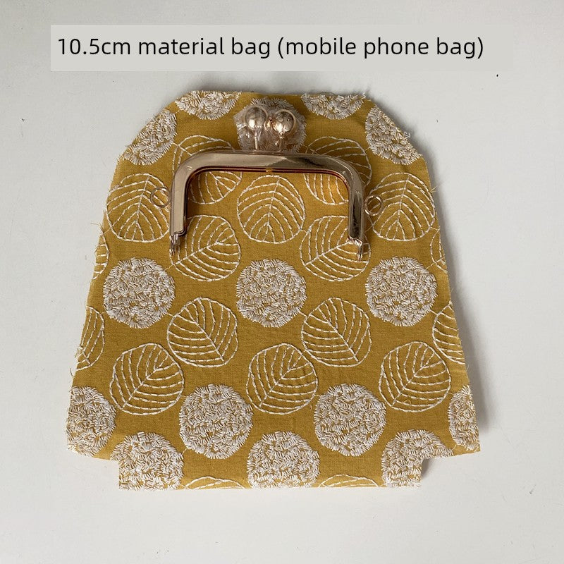Machine Embroidery Extended Mobile Phone Bag Fabric