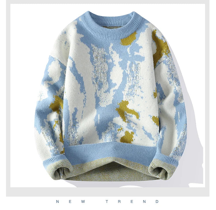 winter Men's Fashion casual Round Neck Warm sweater slim fit Sweaters Men sweater male Thicken Warm wool pullovers