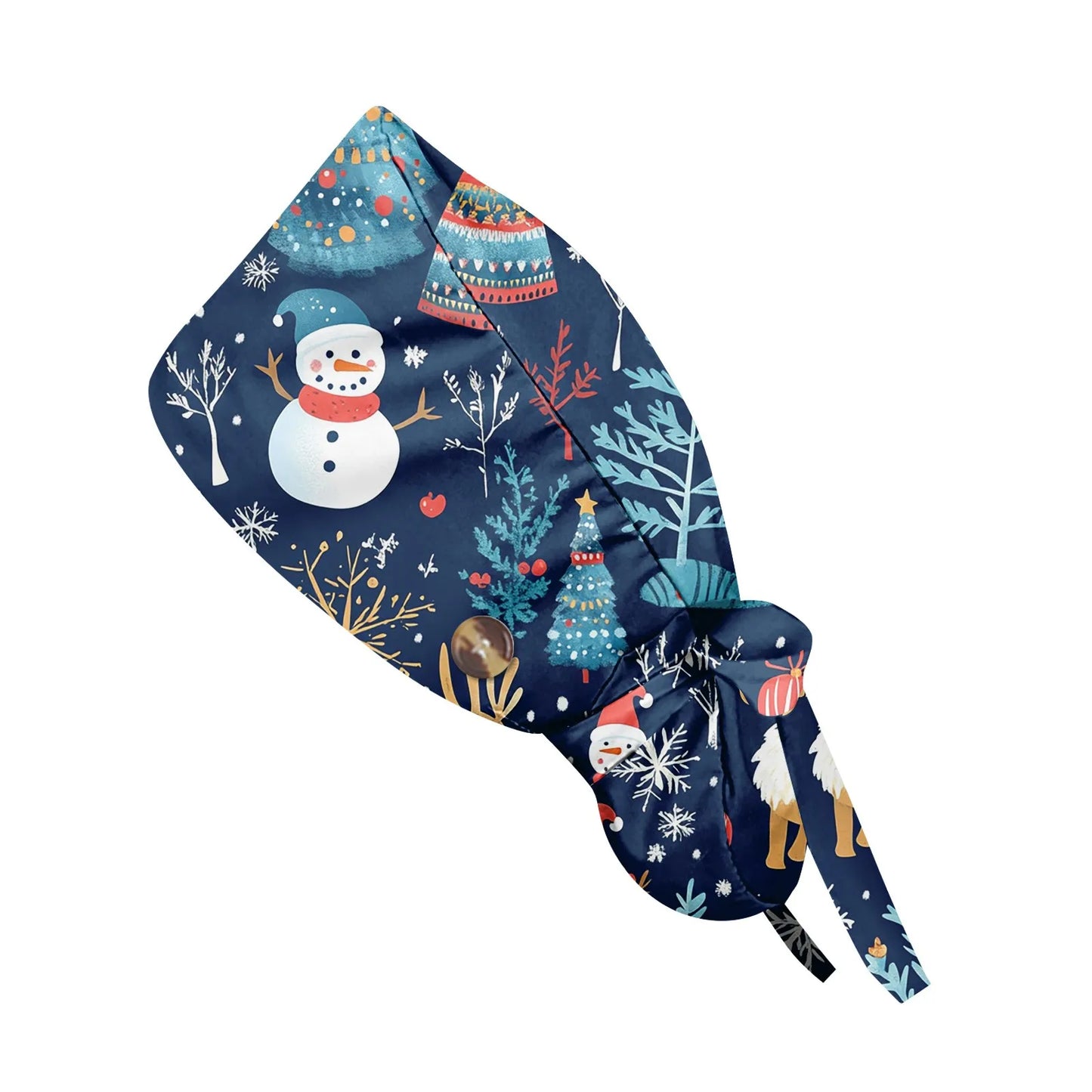 Christmas scrubs caps Pet shop hats Beauty Cleaning cap Wholesale prices cotton pet grooming nursing scrubs work cap