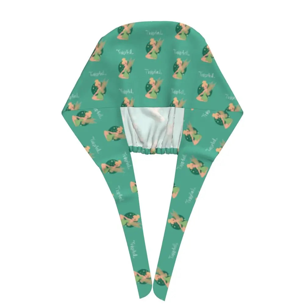 Custom Tinker Bell Breathable Nursing Work Cap Surgical Scrub Caps Unisex Nurse Medical Cap Cartoons Scrubs Hat Medical Surgical