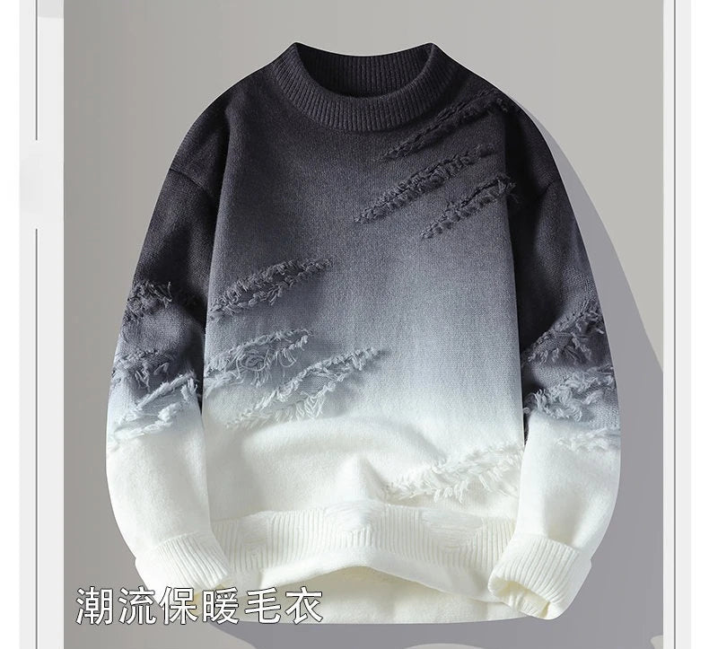 Winter Sweaters for male men thick O-neck sweater men Student youth sweaters autumn Men's wool Casual Knitwear Pullover