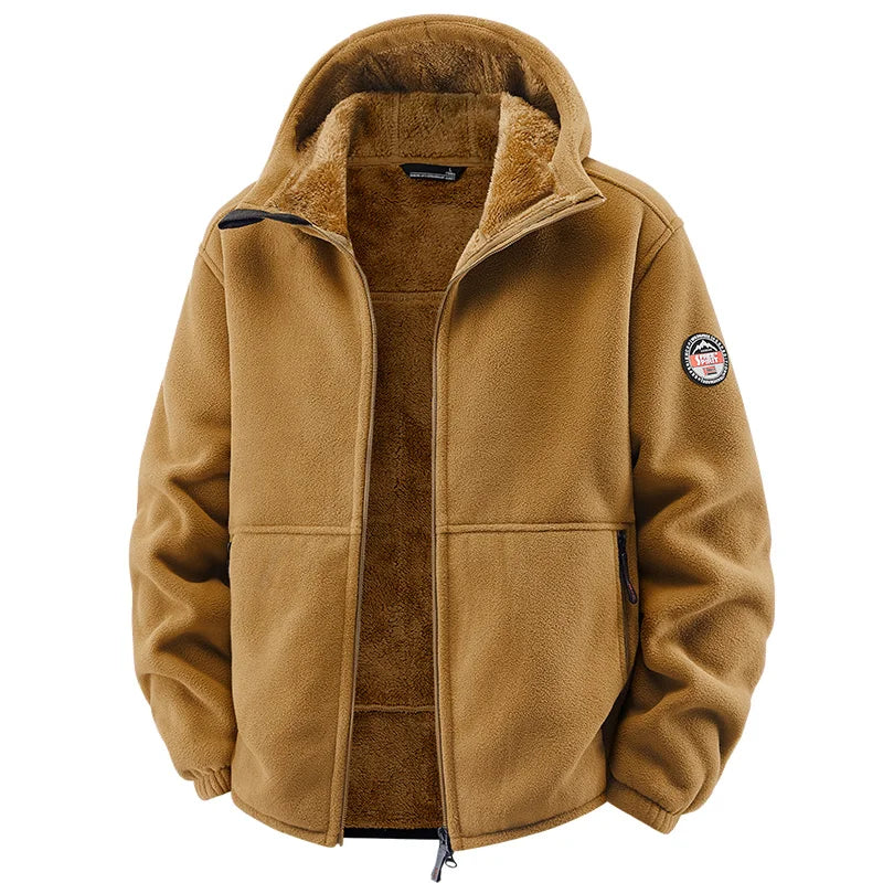 Winter Hoodies Men Outdoor Military Thick Warm Polar Fleece Jacket Camping Hiking Jackets For Streetwear Casual Coats Men Parkas