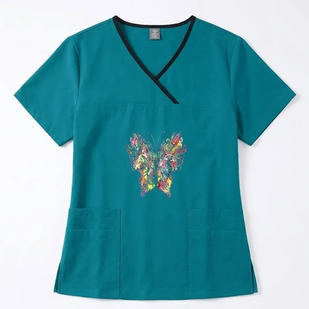 Elite Surgical Scrub Set: Quick-Dry Short-Sleeve Split Uniform | Performance Medical Gear for Dental Surgeons & Lab Technicians