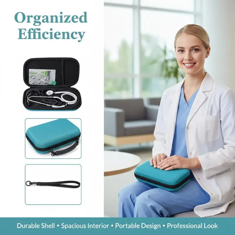 Nurse Stethoscope Storage Case Medical Organizer Bag EVA Hard Cover Travel Carrying Solution For Students Home HospitalHot