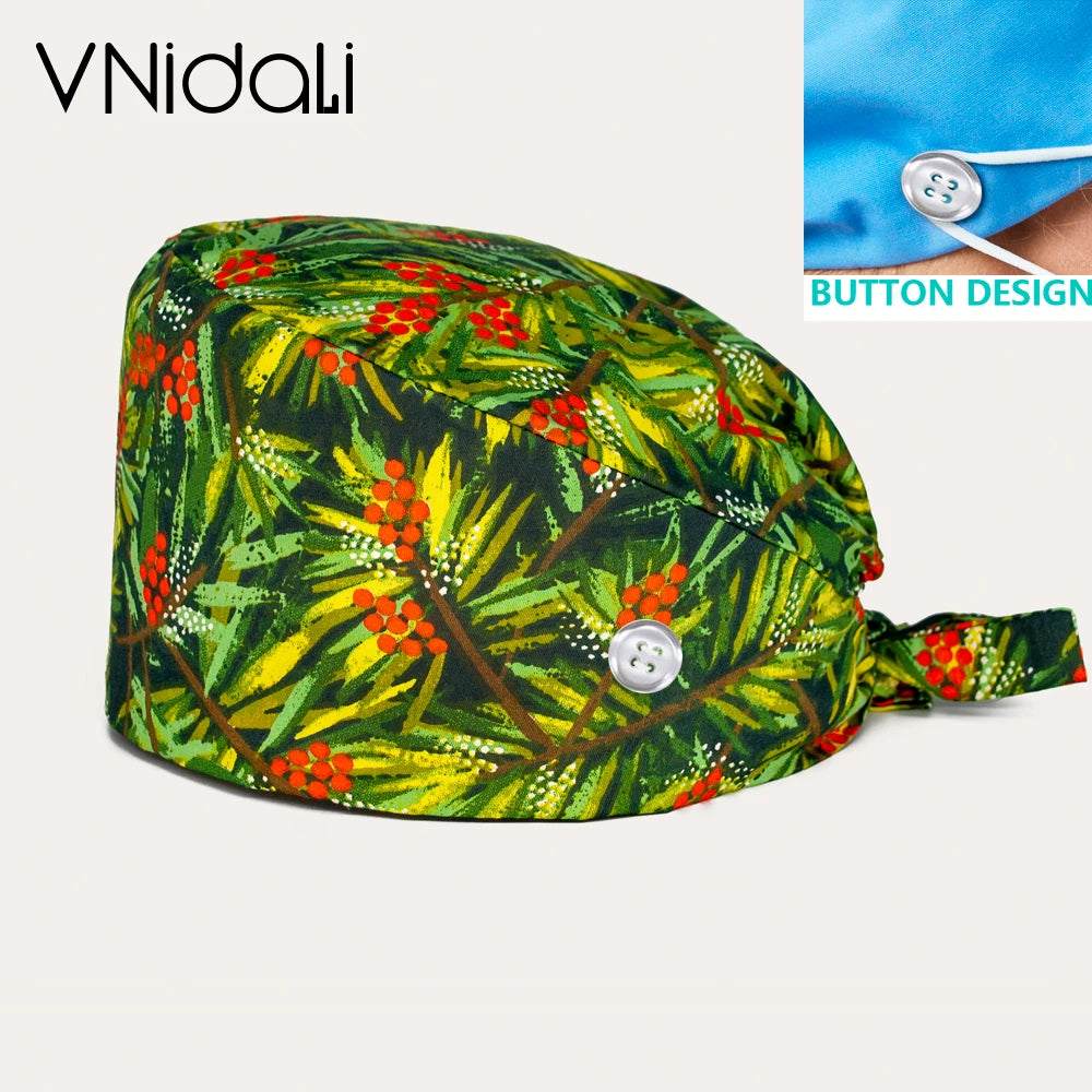 Scrubs Caps for Women and Men gorro quirofano mujer pet shops Caps Work Hats beauty salon nursing accessories lab staff cap