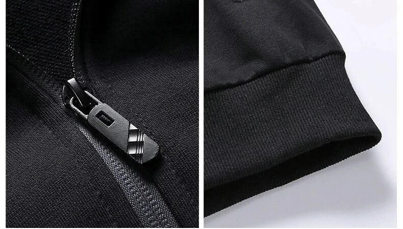 Men Set Large Size 6XL 7XL 8XL Fashion New  Autumn Winter Homme Suit Sweatshirt Sweatpants Men's Set Male Tracksuit Jacket