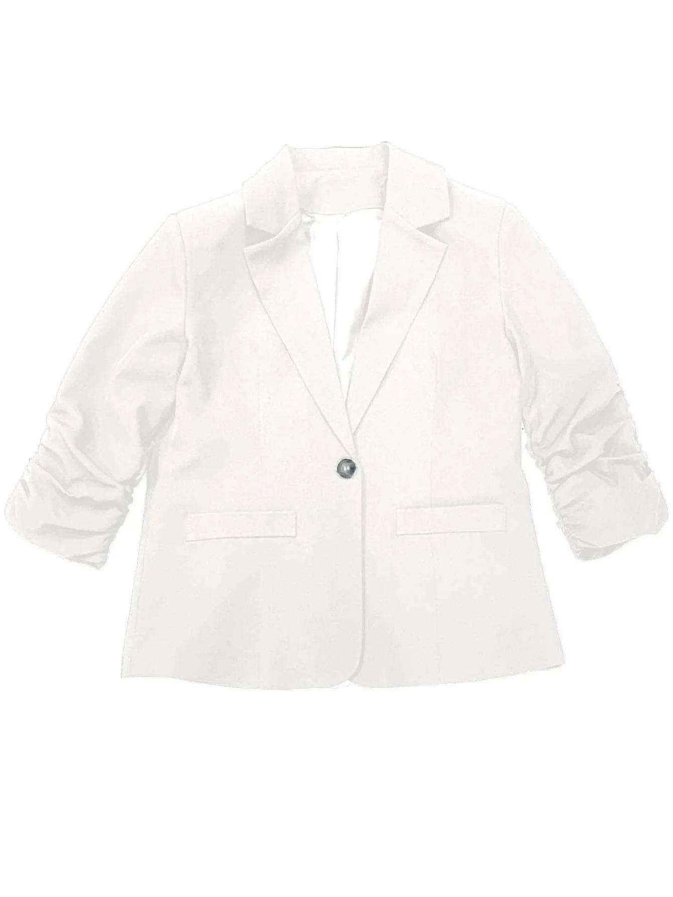 Women's Suit Jacket Formal Seven Quarter Sleeved Suit Business Casual Workwear Blazer