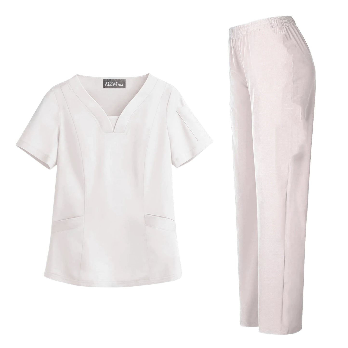 Surgical Uniforms Woman Scrub Set Medical Nurse Beauty Salon Workwear Clinical Scrubs Top + Pant Spa Doctor Nursing Tunic Suit