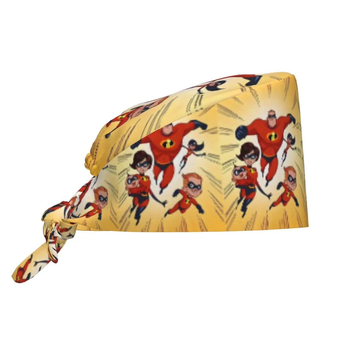 Custom The Incredibles Medical Staff Scrubs Hat Men Women Superhero Anime Doctor Nursing Surgical Cap Scrub Caps