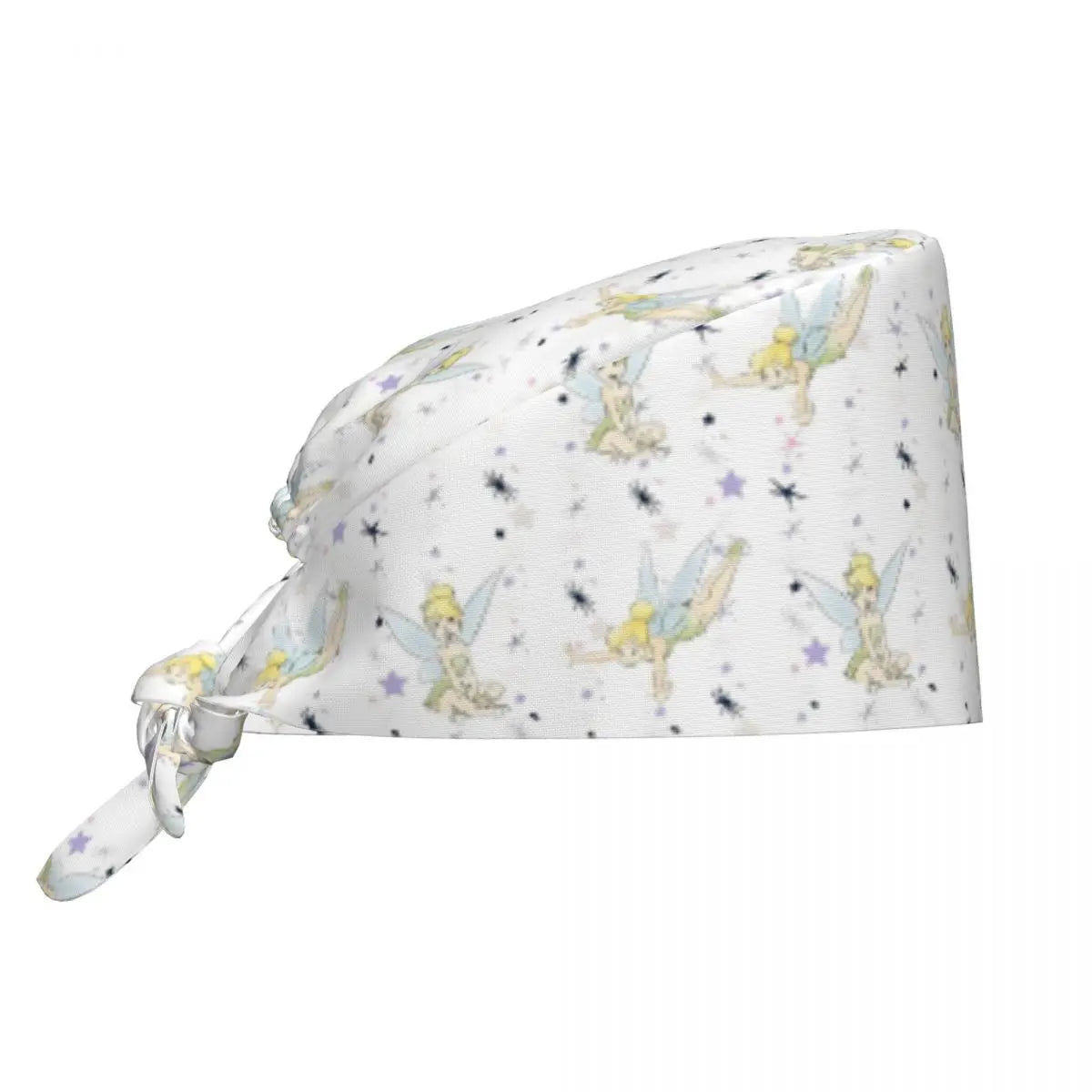 Custom Tinker Bell Breathable Nursing Work Cap Surgical Scrub Caps Unisex Nurse Medical Cap Cartoons Scrubs Hat Medical Surgical
