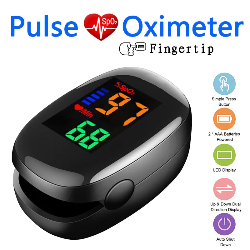 Medical Temperature Infrared Thermometer Forehead Digital Non-contact Thermomete or Finger Blood oxygen saturation Oximeter LED