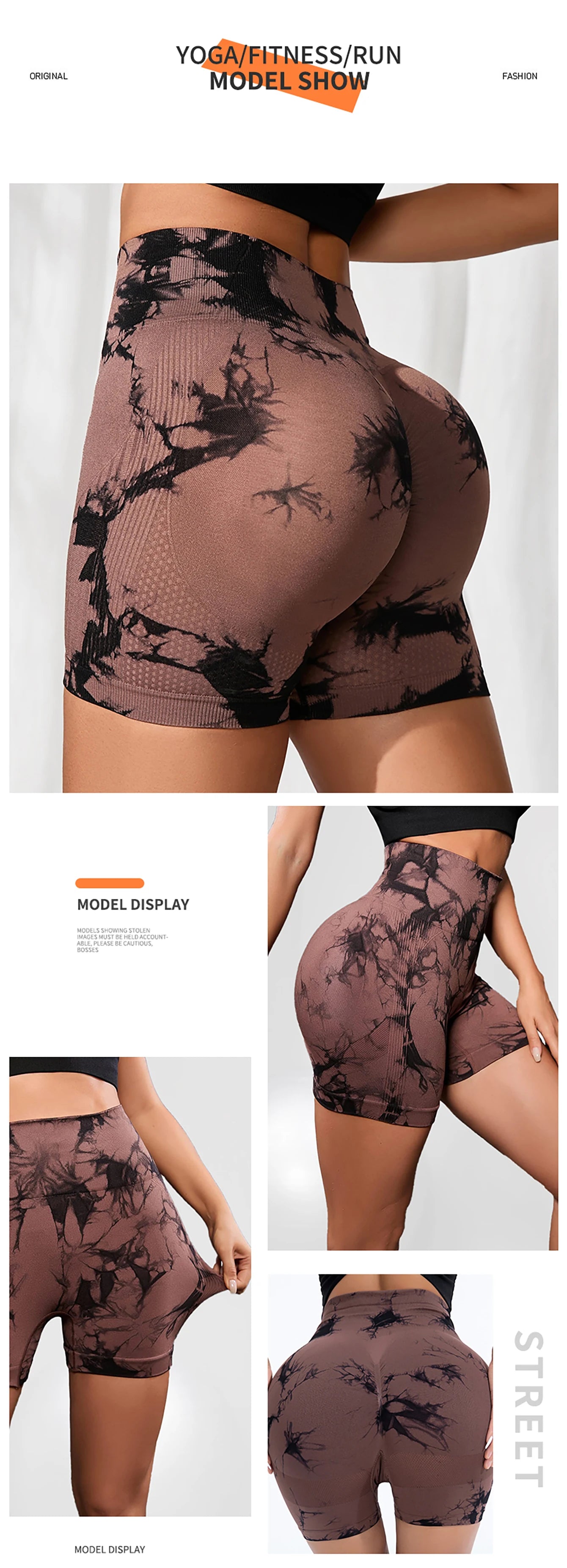 Tie Dye Seamless Leggings for Women High Waist Yoga Pants Scrunch Butt Lifting Elastic Tights Wide Waistband Sports Leggings