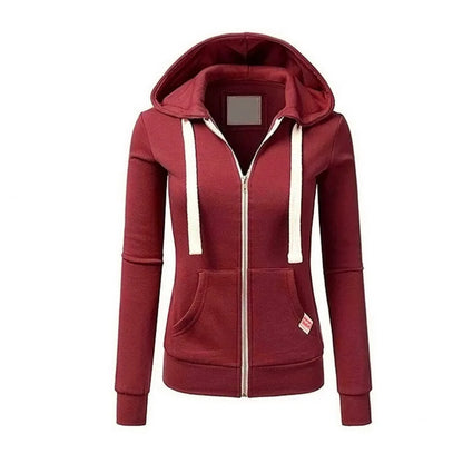 2024 Spring and Autumn New Women's Personalized Casual Cardigan Zipper Hoodie Korean Edition Fashion Outdoor Jogging Sportswear