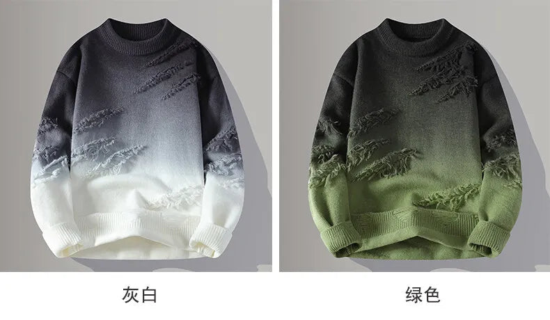 Winter Sweaters for male men thick O-neck sweater men Student youth sweaters autumn Men's wool Casual Knitwear Pullover