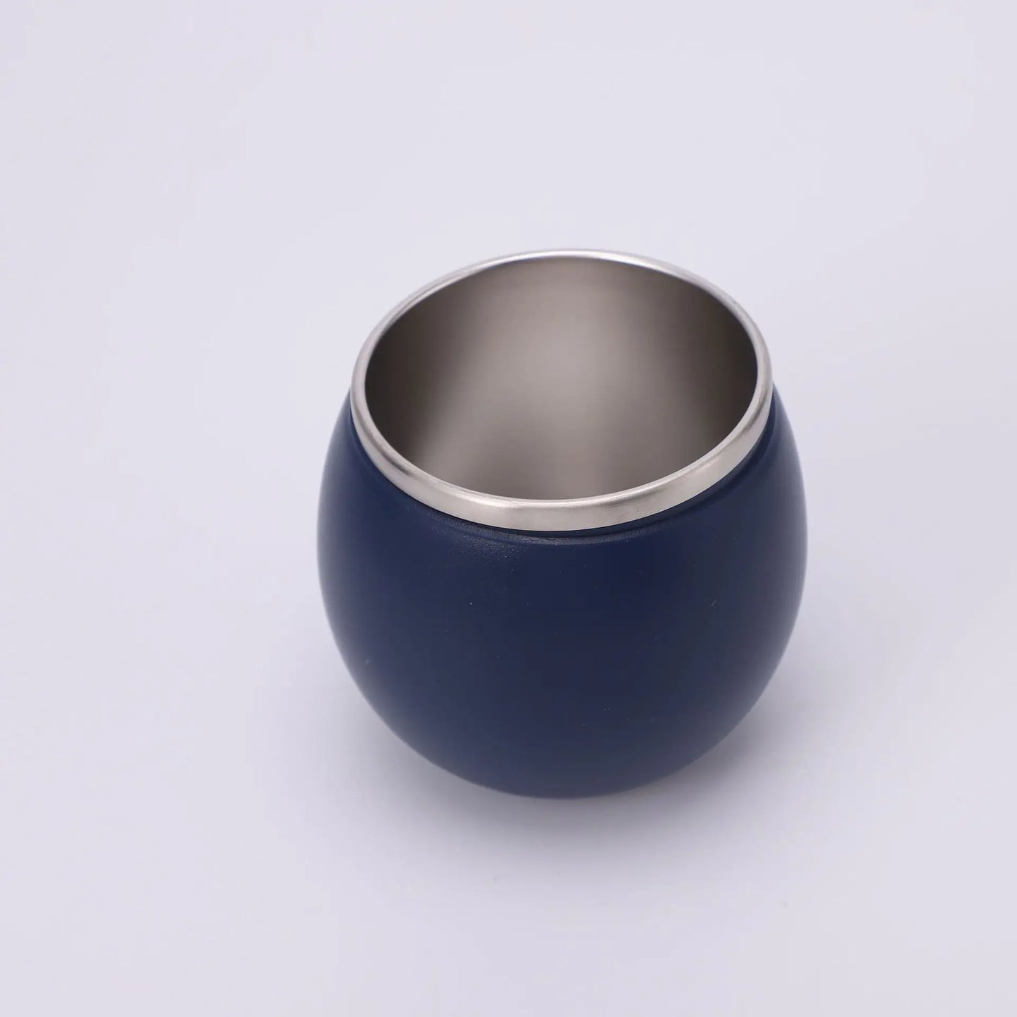 Portable and Simple Car Cup with Spoon Large-capacity Solid-color Handle Cup  Stainless Steel Outdoor Double-layer Insulated Cup