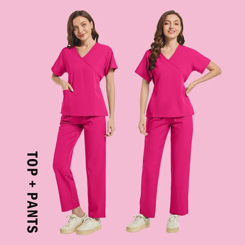 High-quality Scrubs Woman Beauty SPA Uniform Pet Clinical Store Veterinary Dentistry Work Clothes Set Medical Nurse Doctor Suits