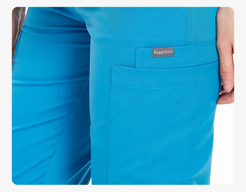 Women Scrubs Sets Nurse Accessories Medical Uniform Slim Fit Hospital Dental Clinical Workwear Clothing Surgical Overall Suits