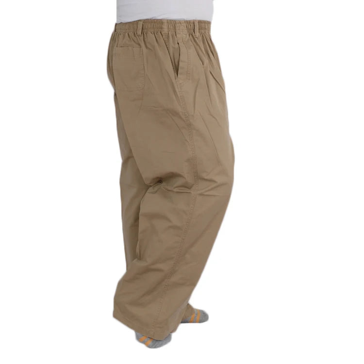 Plus size 8XL 11XL 13xl middle-aged men's summer thin elastic band high waist cotton casual trousers Dad oversize 9XL 8XL 7XL