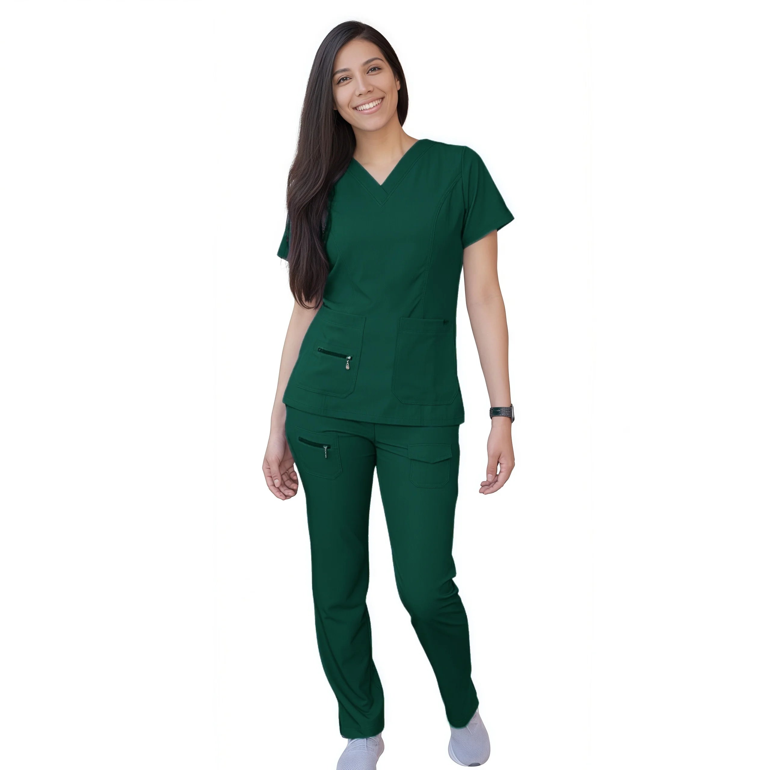 Medical Uniforms Scrubs Sets Women Hospital Surgical Uniforms Short Sleeve Top Pant Nursing Accessories Doctors Clothes Workwear