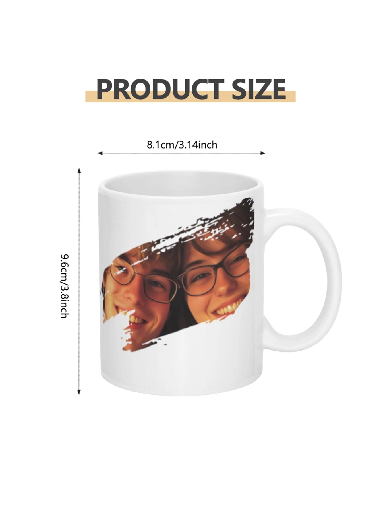 Customized mug with large capacity Personalized cup with picture text name  personalized gift