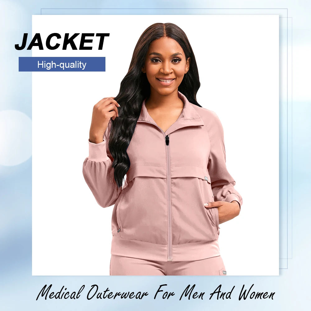 Wholesale Price Medical Scrub Uniform Jacket Women Men Dental Scrub Healthcare Uniform Beauty Salon Manicurist Cleaning Wear New