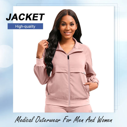 Wholesale Price Medical Scrub Uniform Jacket Women Men Dental Scrub Healthcare Uniform Beauty Salon Manicurist Cleaning Wear New